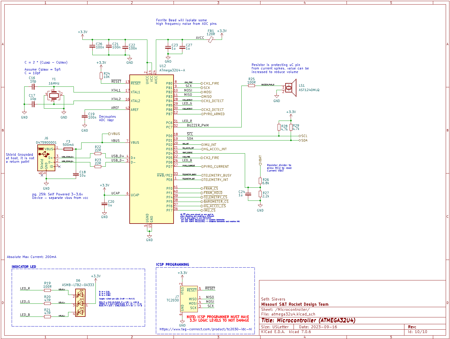 microcontroller schematic